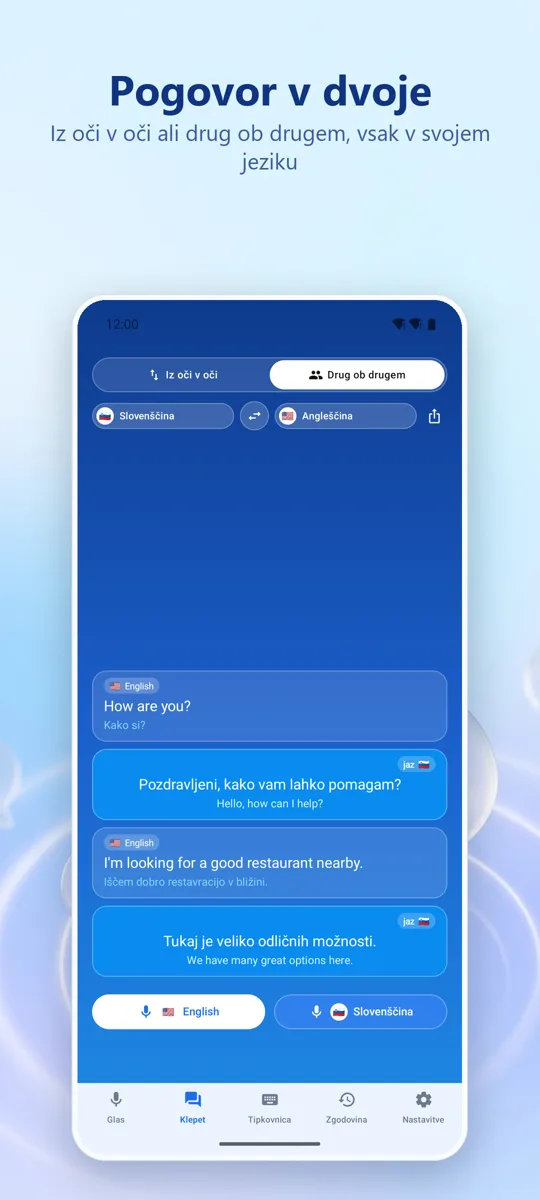 Voice Translate: posnetek zaslona 2