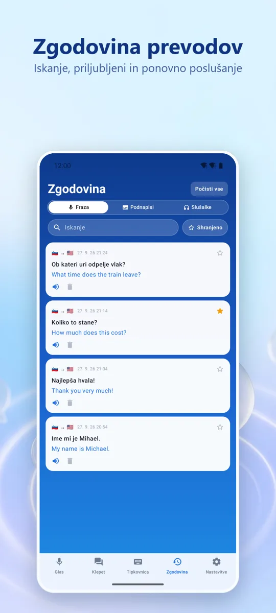 Voice Translate: posnetek zaslona 4