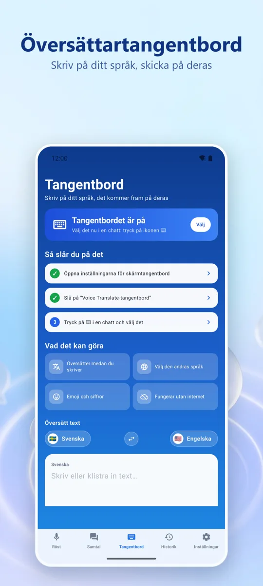 Voice Translate: skärmbild 3