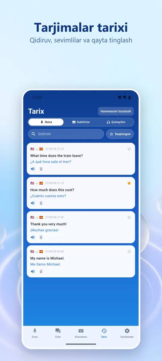 Voice Translate: skrinshot 4